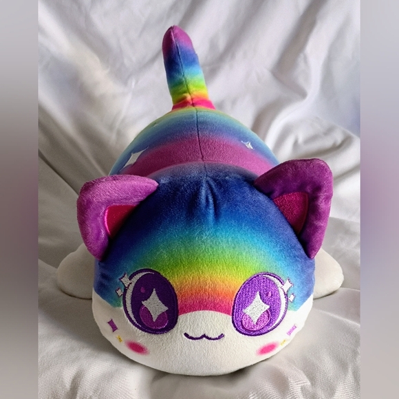 Aphmau 6" MeeMeows Rainbow Cat Plush Celestial Collection RARE - Picture 2 of 11